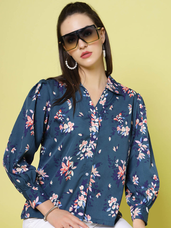 Floral Printed Regular Fit Casual Shirt