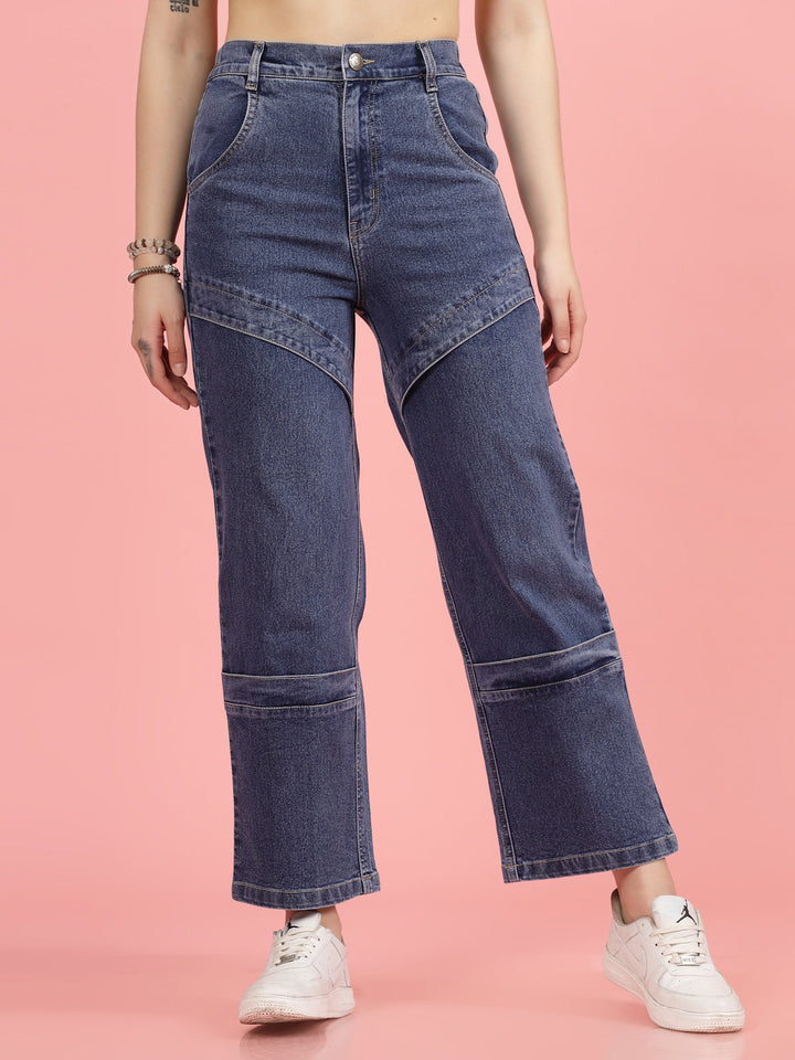 Women Low Distress Stretchable Jeans