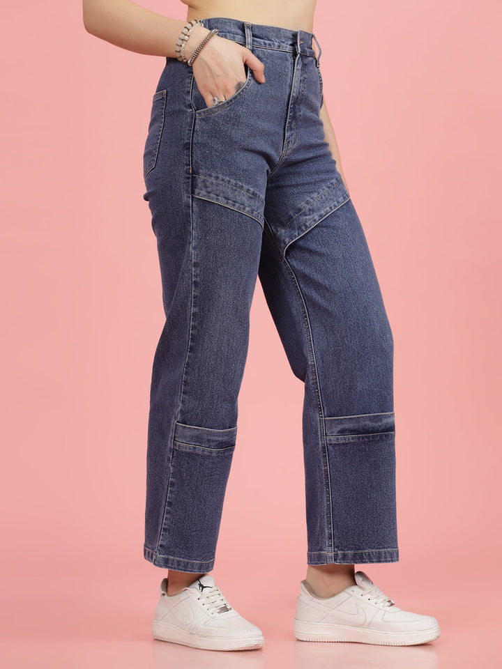 Women Low Distress Stretchable Jeans