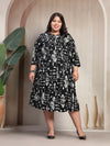 Plus Size Women Tribal Printed A-Line Dress