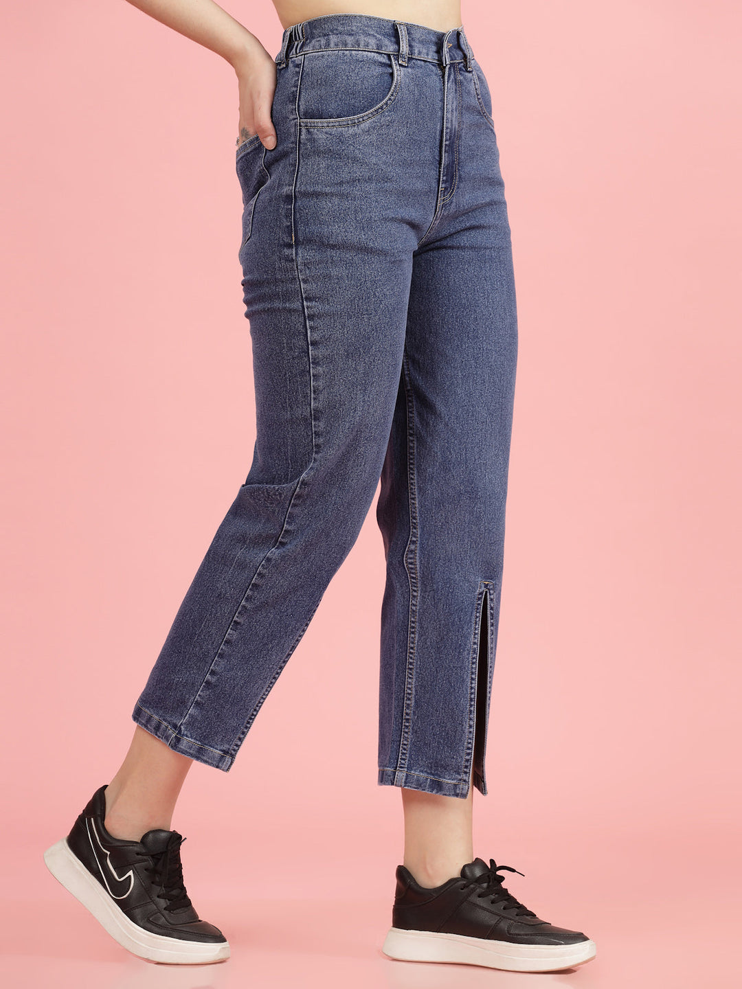 Women Low Distress Stretchable Jeans