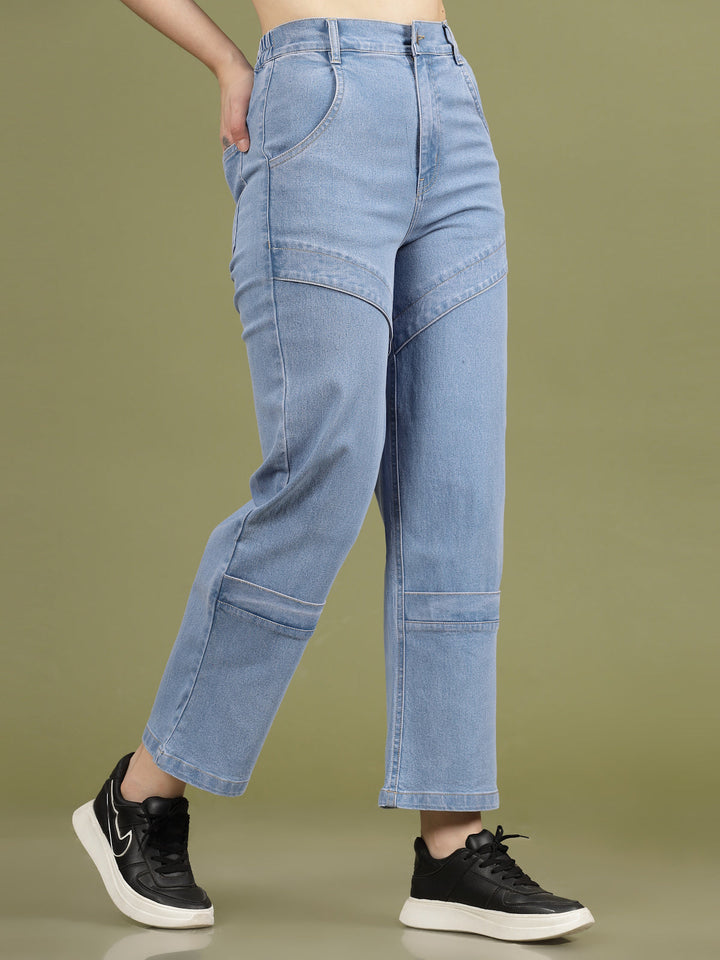 Women Low Distress Stretchable Jeans