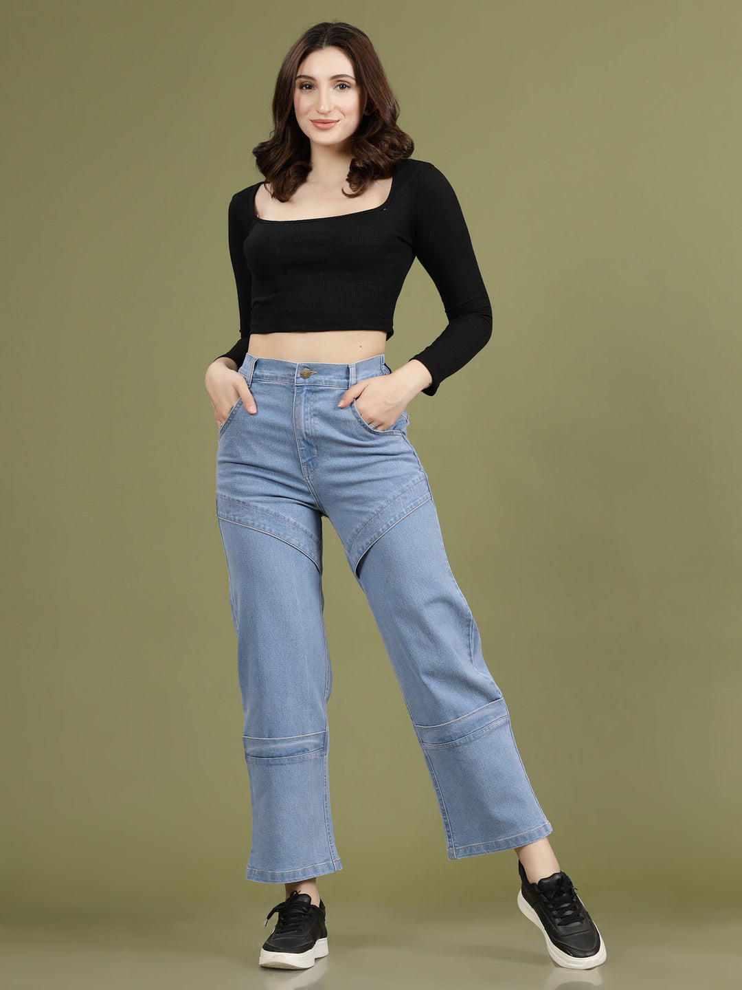 Women Low Distress Stretchable Jeans