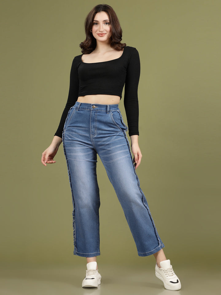 Women Light Fade Stretchable Jeans