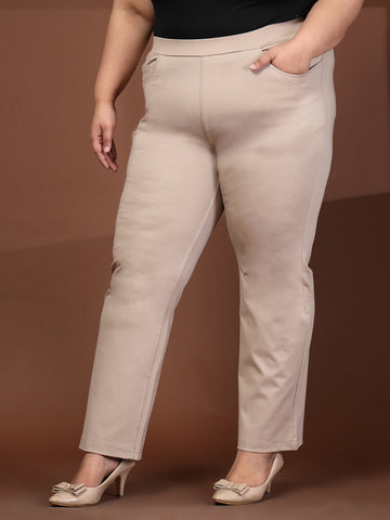 Plus Size Ankle Length Gym Tights