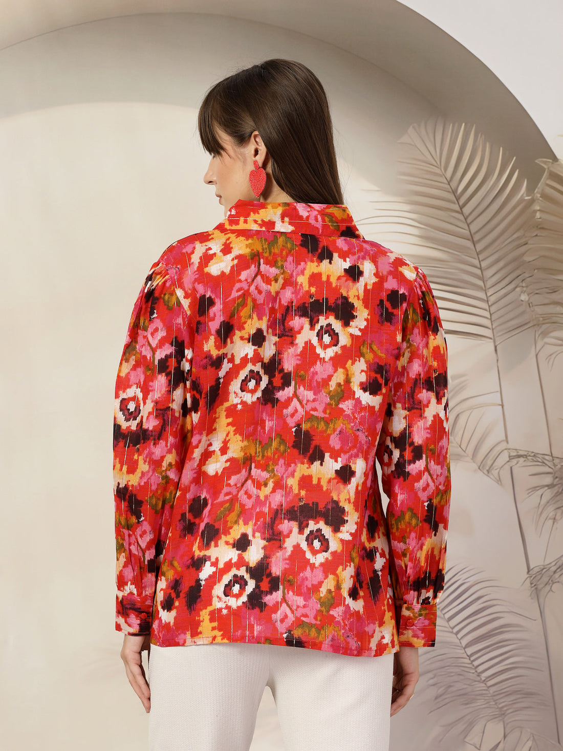 Women Floral Opaque Printed Casual Cotton Shirt