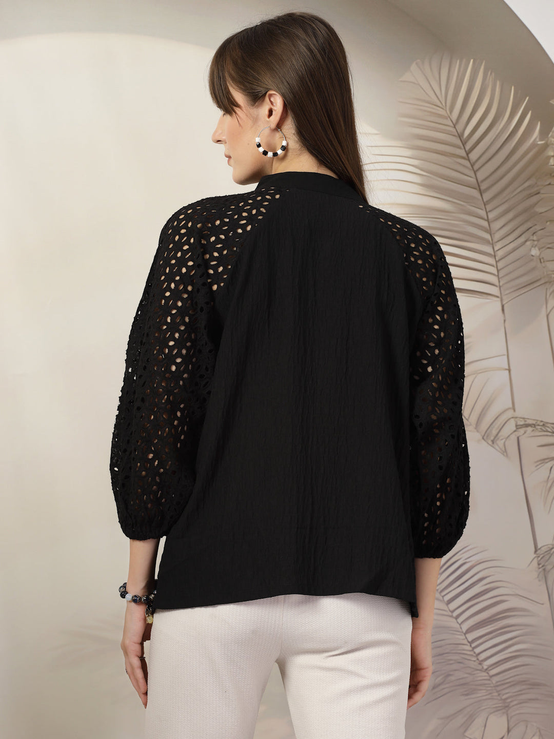 Women Opaque Casual Polyester Shirt