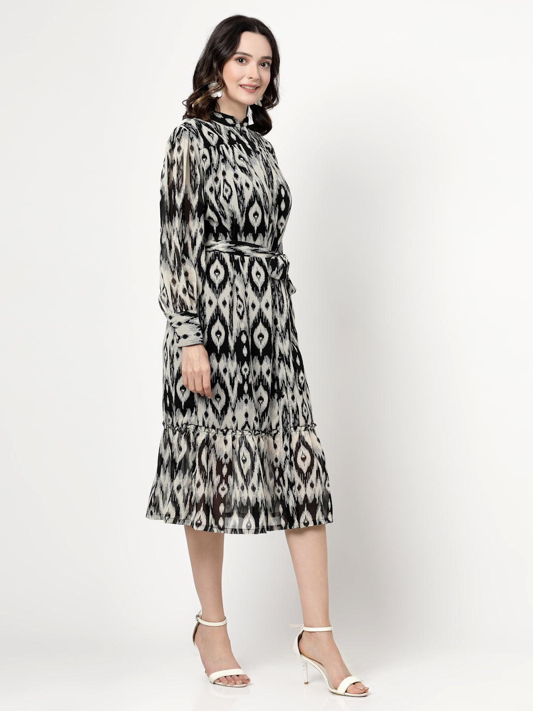 Animal Print A-Line Dress