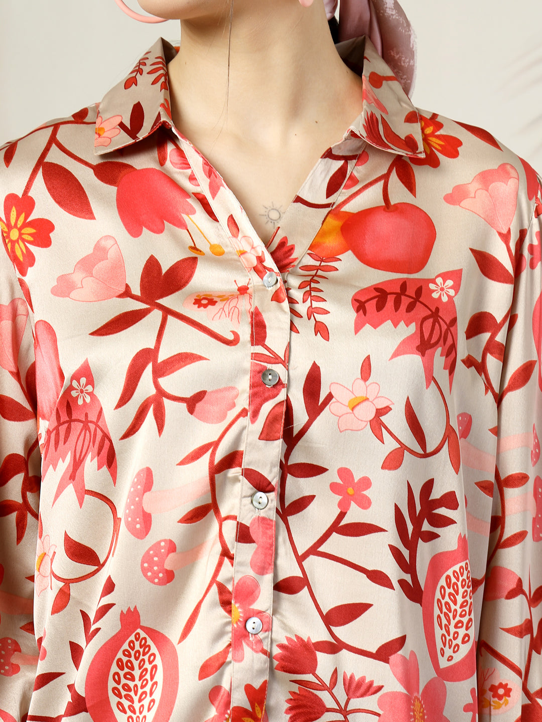 Women Standard Floral Opaque Printed Casual Shirt