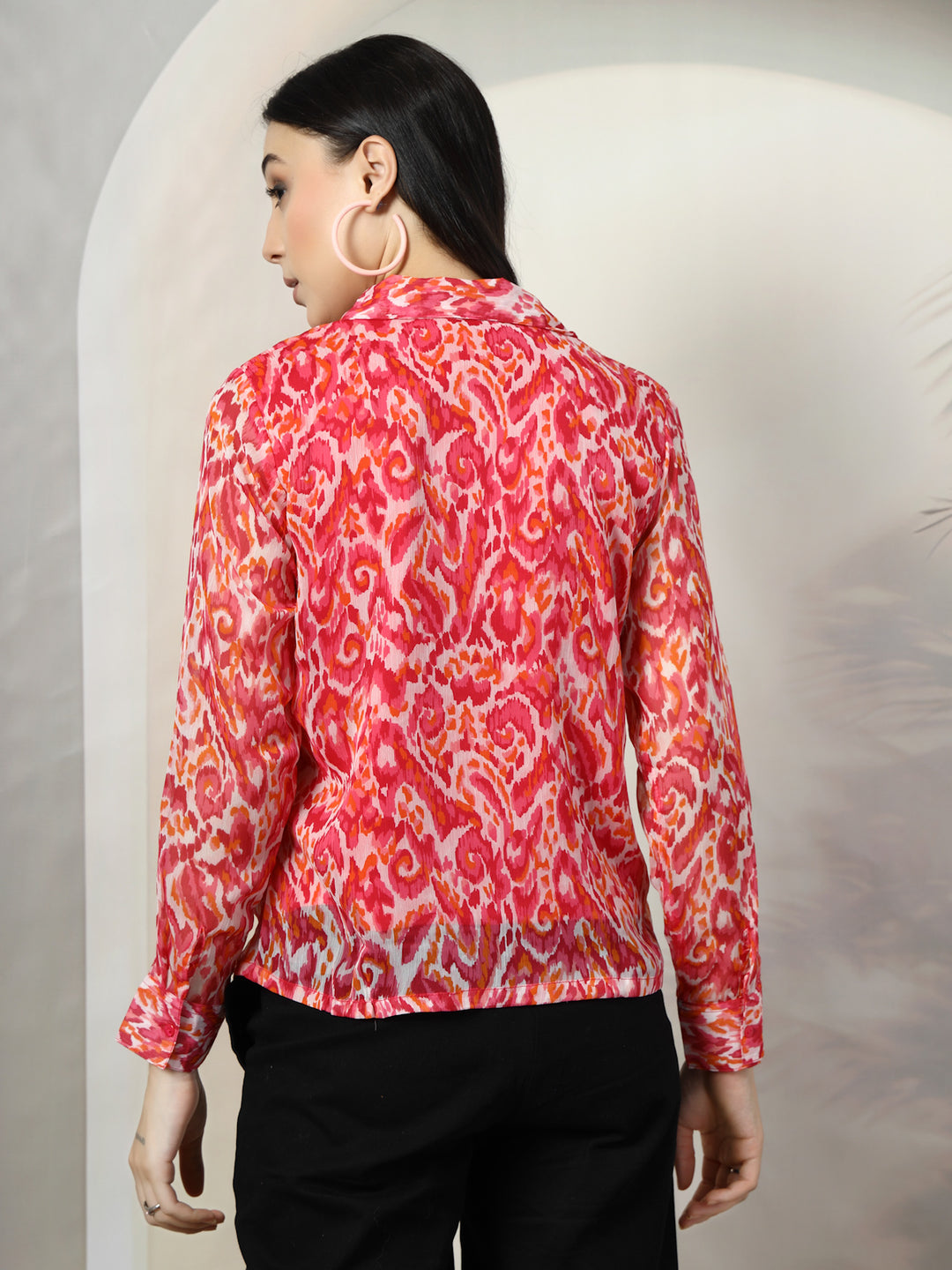 Women Standard Floral Opaque Printed Casual Shirt