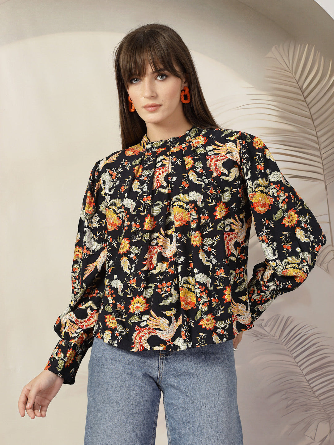 Floral Print Cotton Top