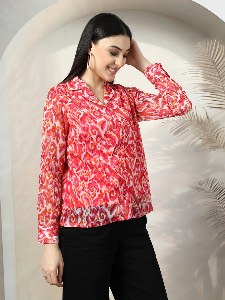 Women Standard Floral Opaque Printed Casual Shirt