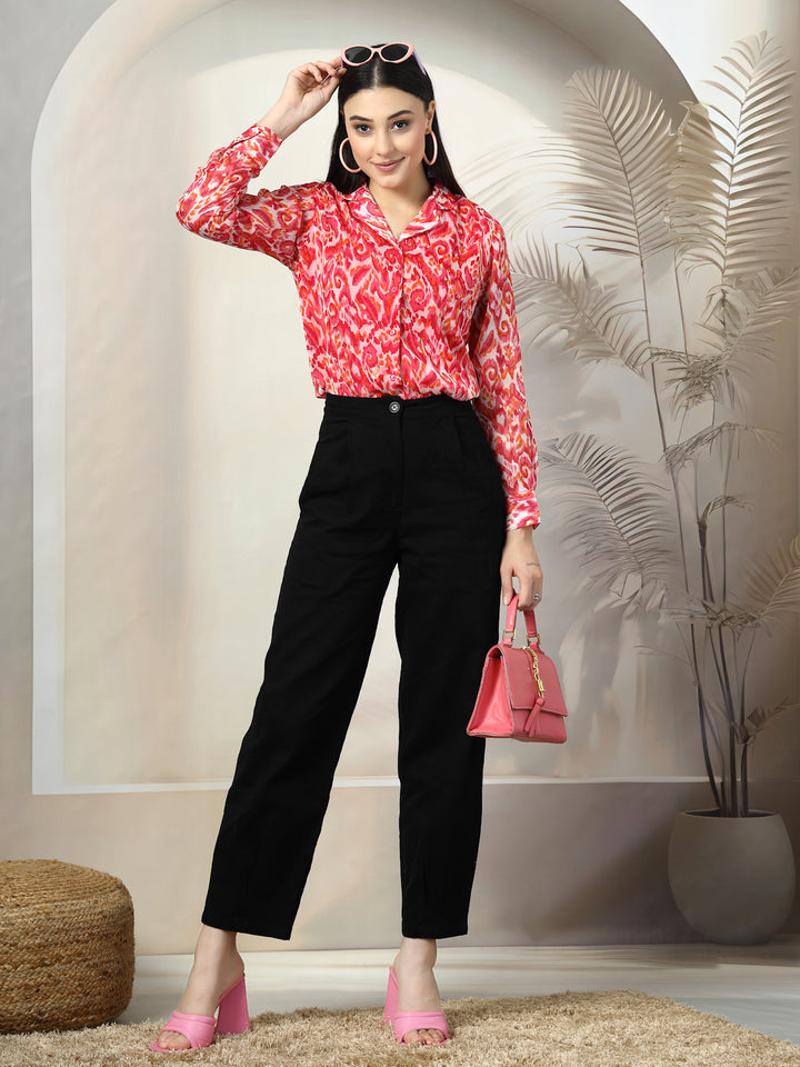 Women Standard Floral Opaque Printed Casual Shirt