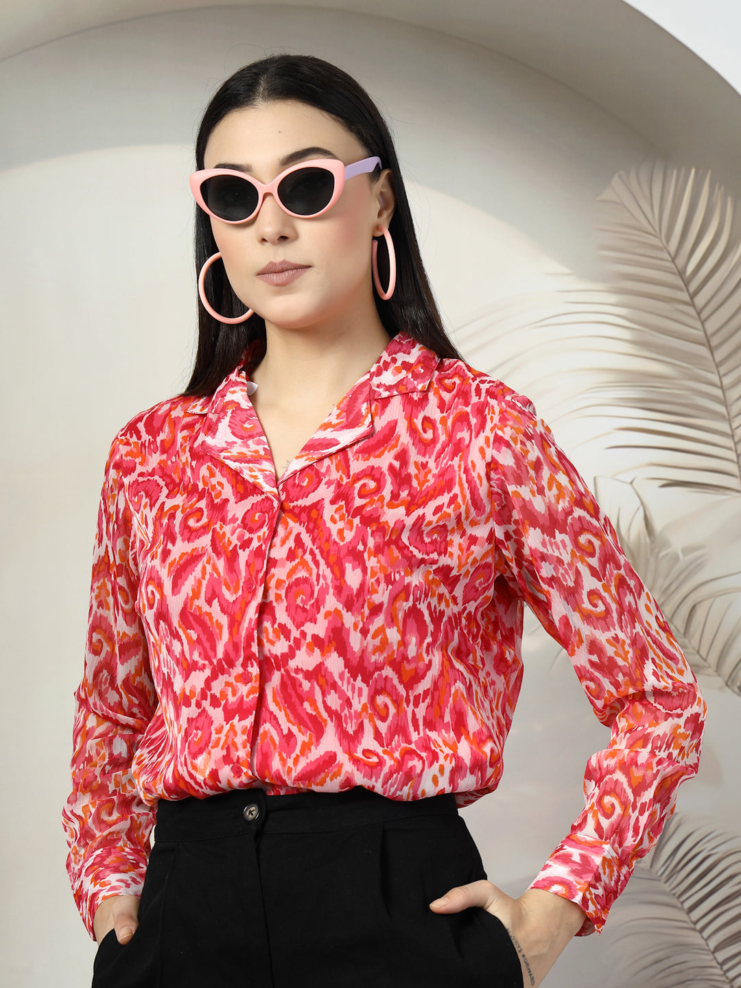 Women Standard Floral Opaque Printed Casual Shirt