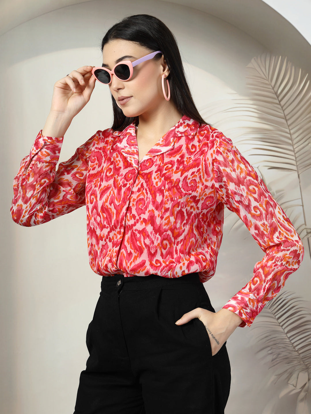 Women Standard Floral Opaque Printed Casual Shirt