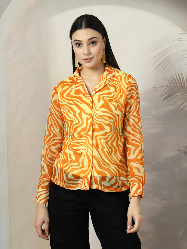 Women Standard Floral Opaque Printed Casual Shirt