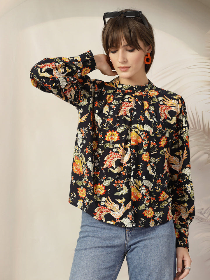 Floral Print Cotton Top