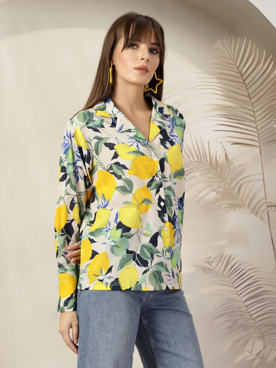 Women Floral Opaque Printed Casual Cotton Shirt