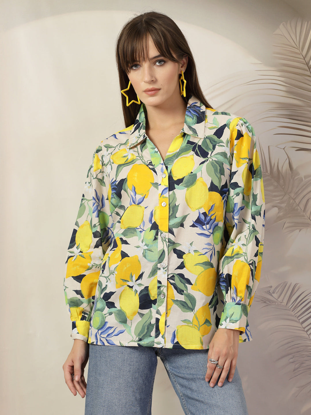 Women Floral Opaque Printed Casual Cotton Shirt