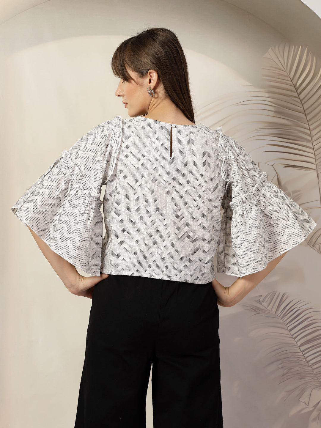 Bell Sleeve Cotton Top