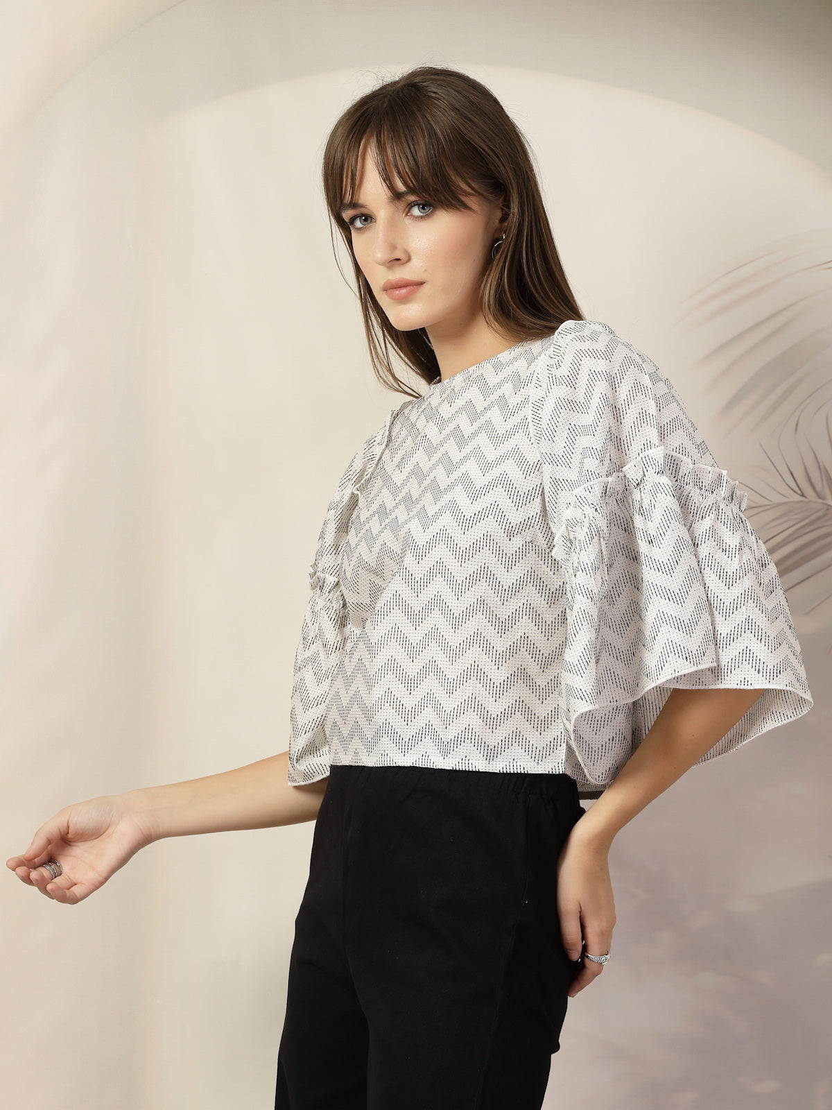 Bell Sleeve Cotton Top