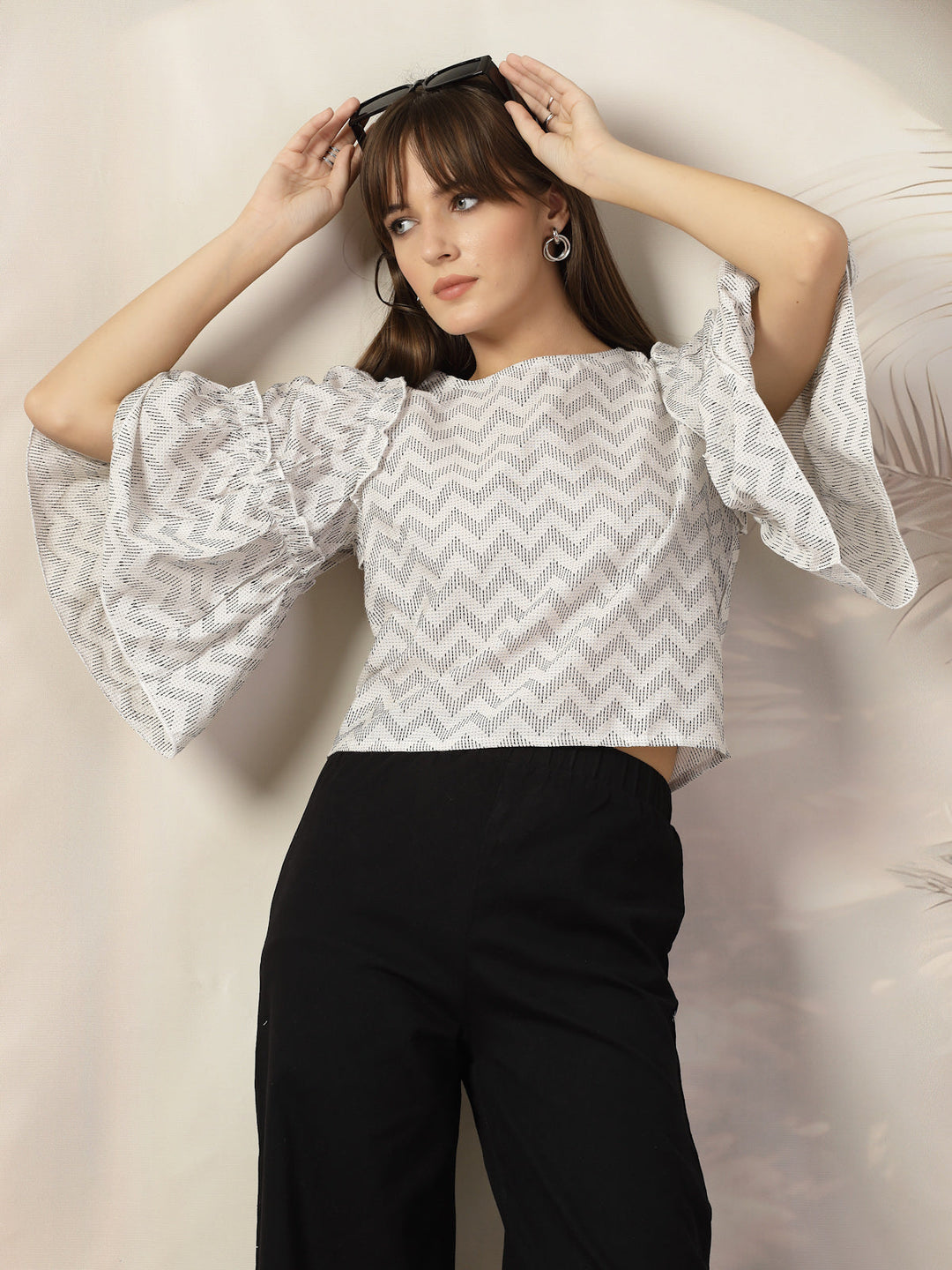 Bell Sleeve Cotton Top