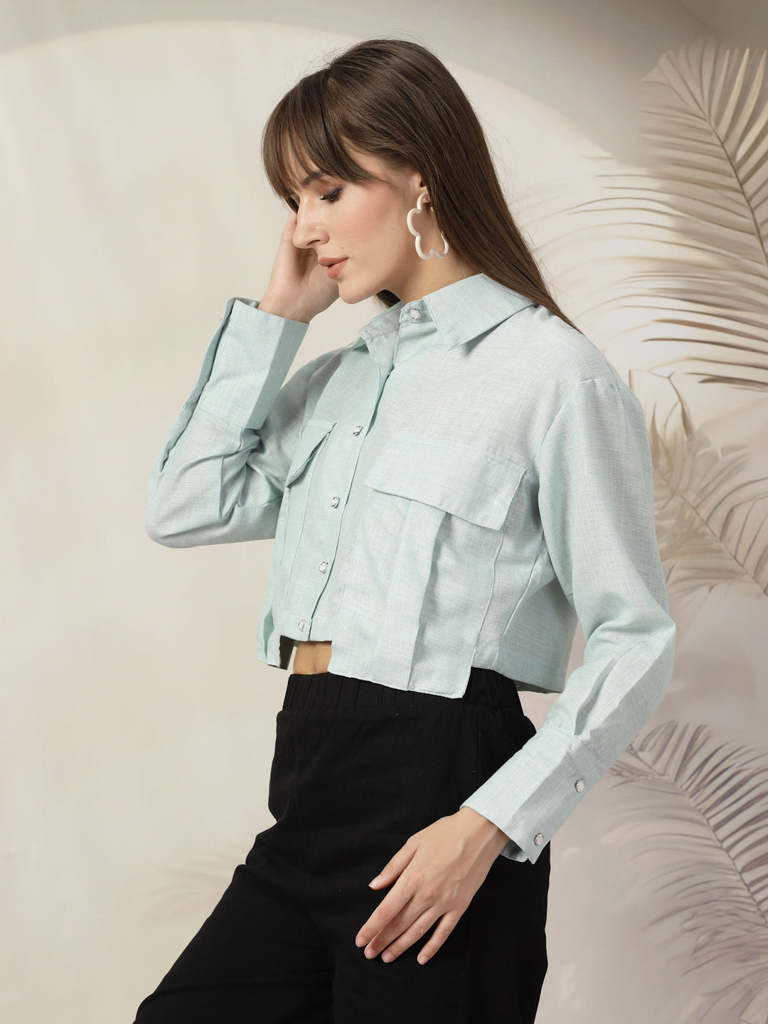 Women Opaque Casual Cotton Shirt