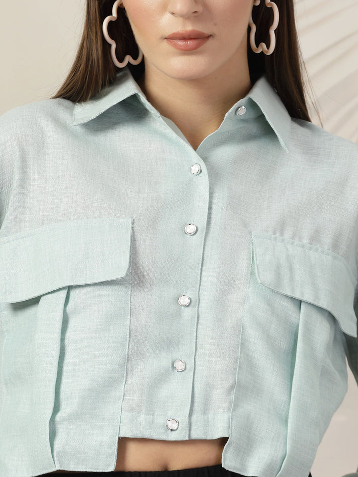 Women Opaque Casual Cotton Shirt