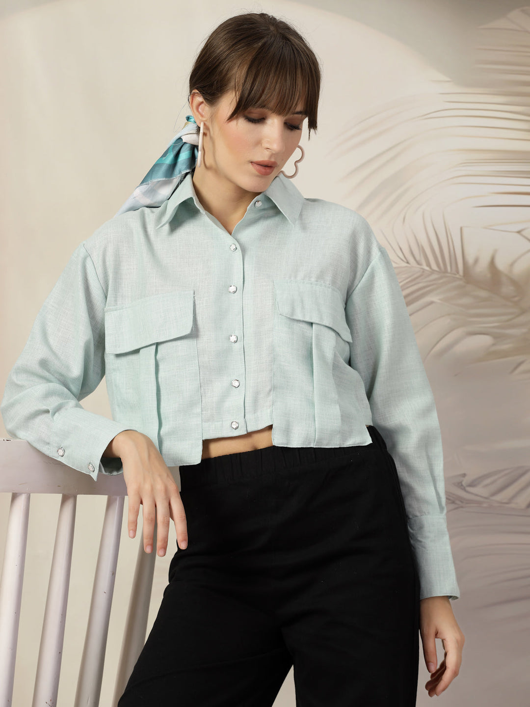 Women Opaque Casual Cotton Shirt