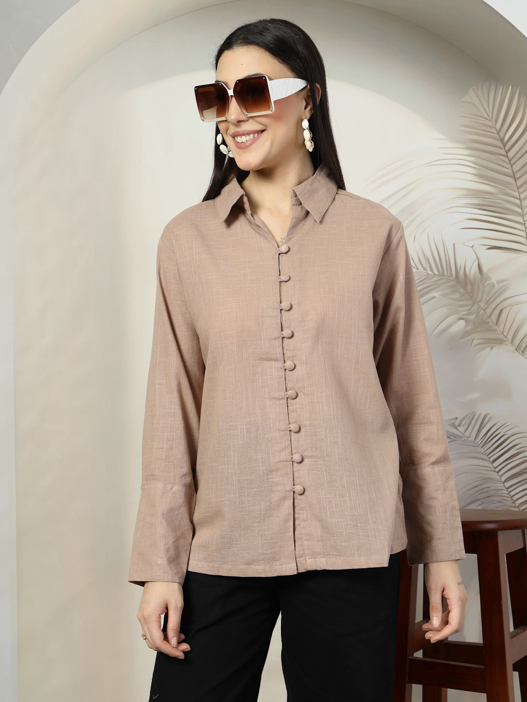 Women Standard Opaque Casual Shirt