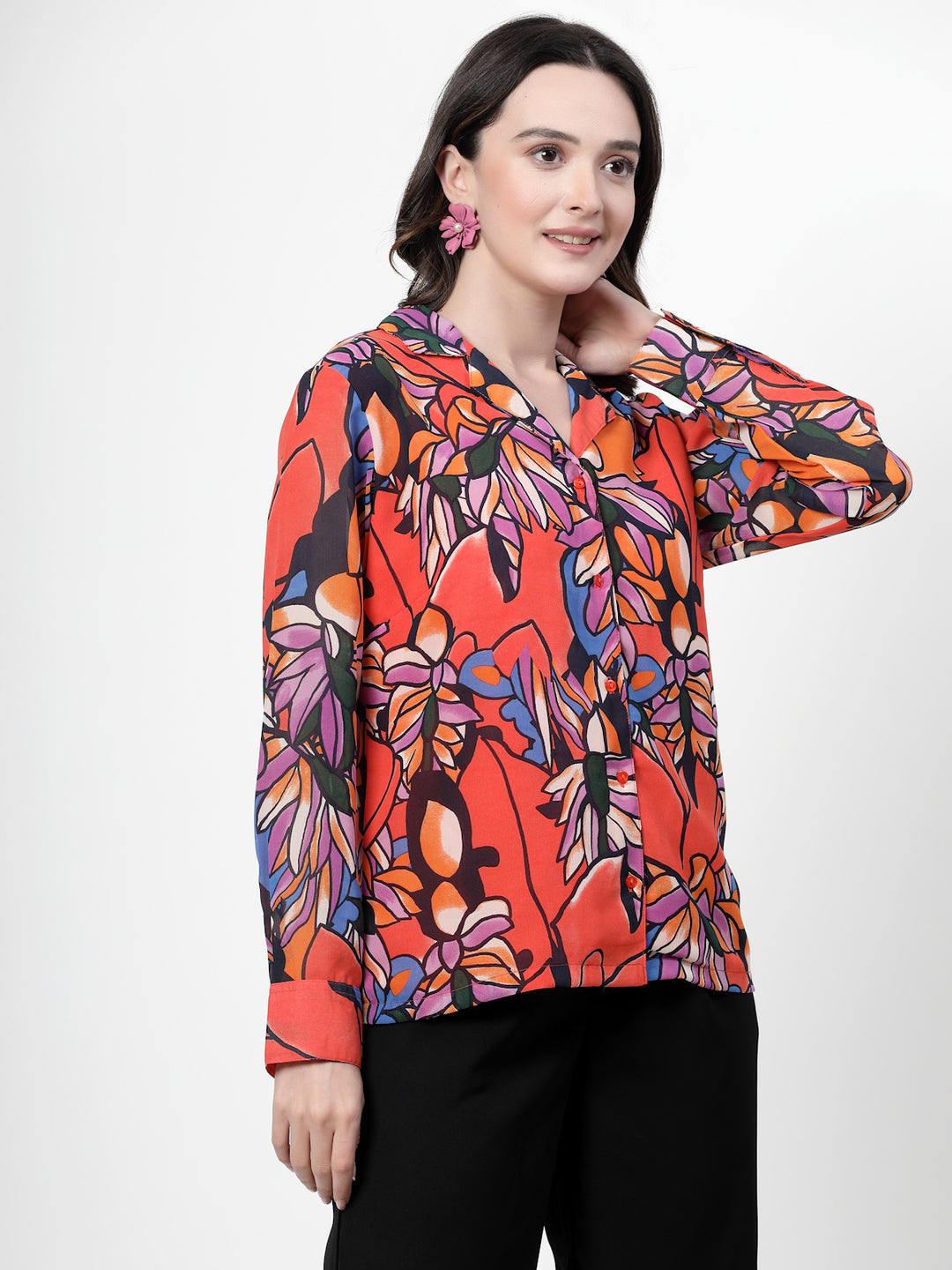 Women Opaque Printed Casual Shirt