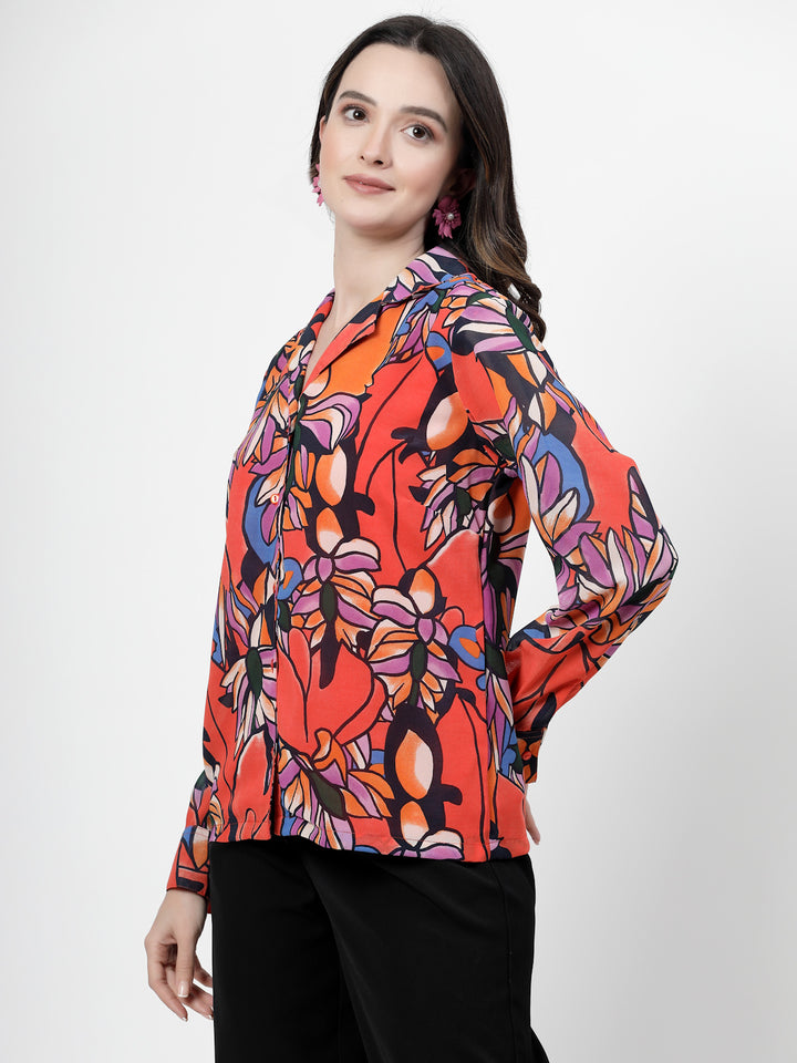 Women Opaque Printed Casual Shirt