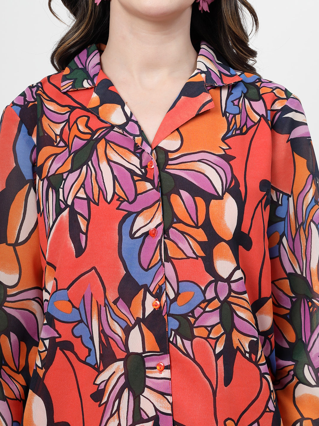 Women Opaque Printed Casual Shirt