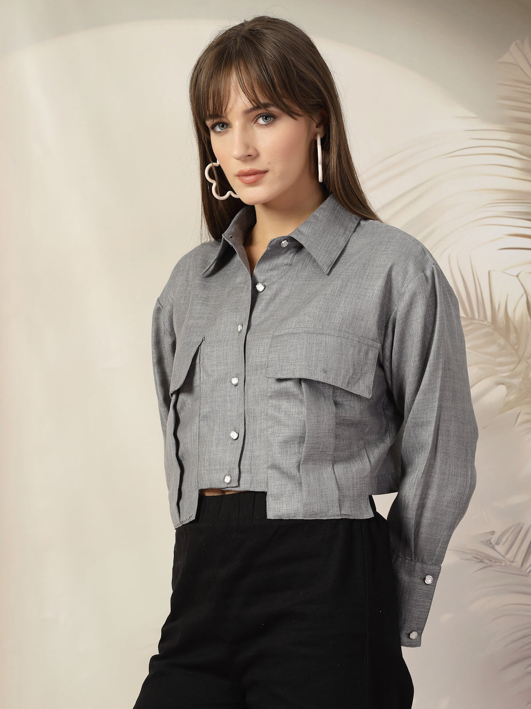 Women Opaque Casual Cotton Shirt