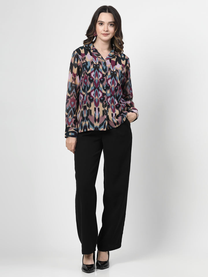 Women Opaque Printed Casual Shirt