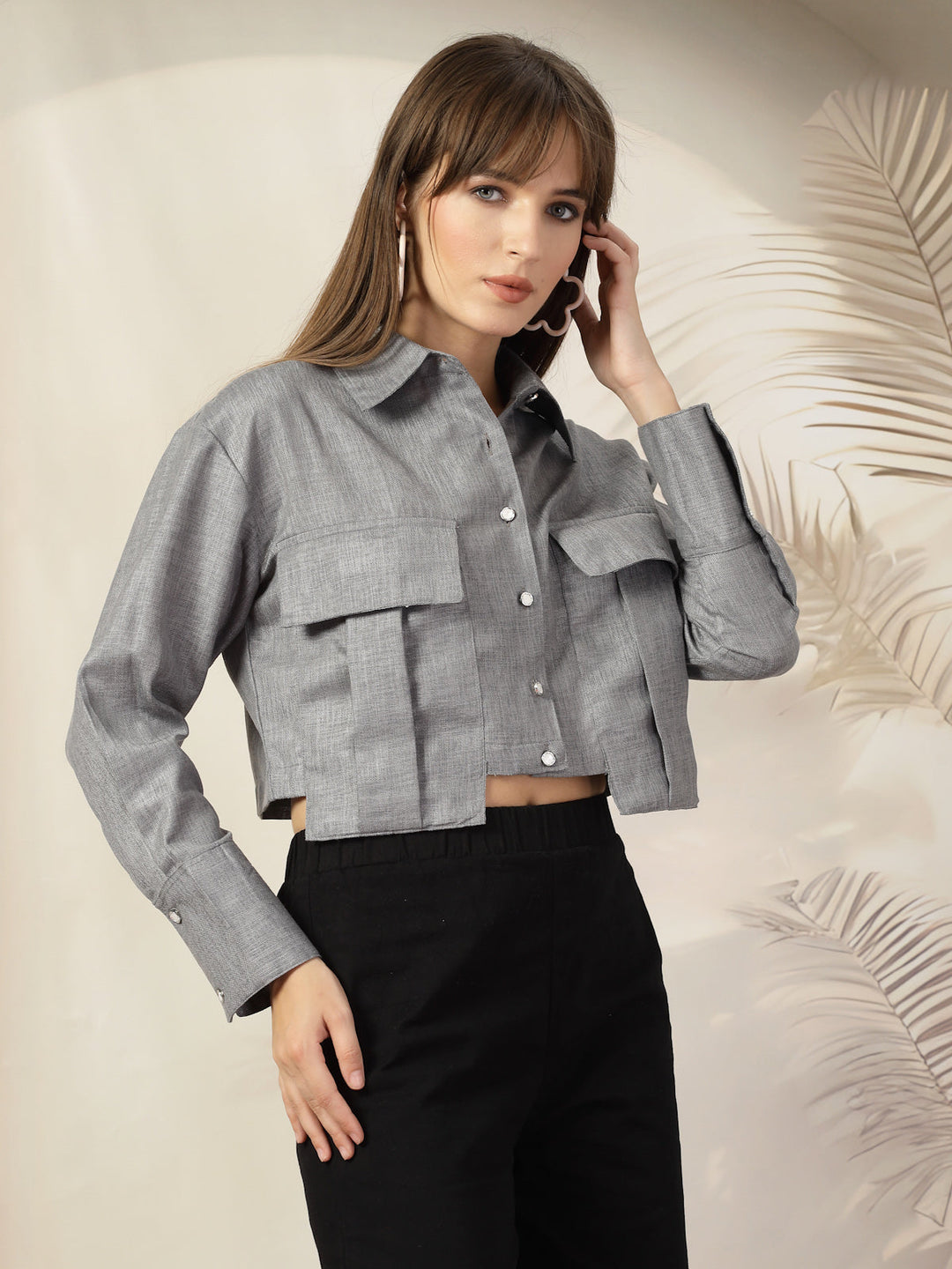 Women Opaque Casual Cotton Shirt