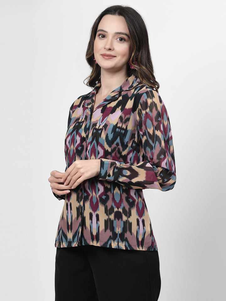 Women Opaque Printed Casual Shirt