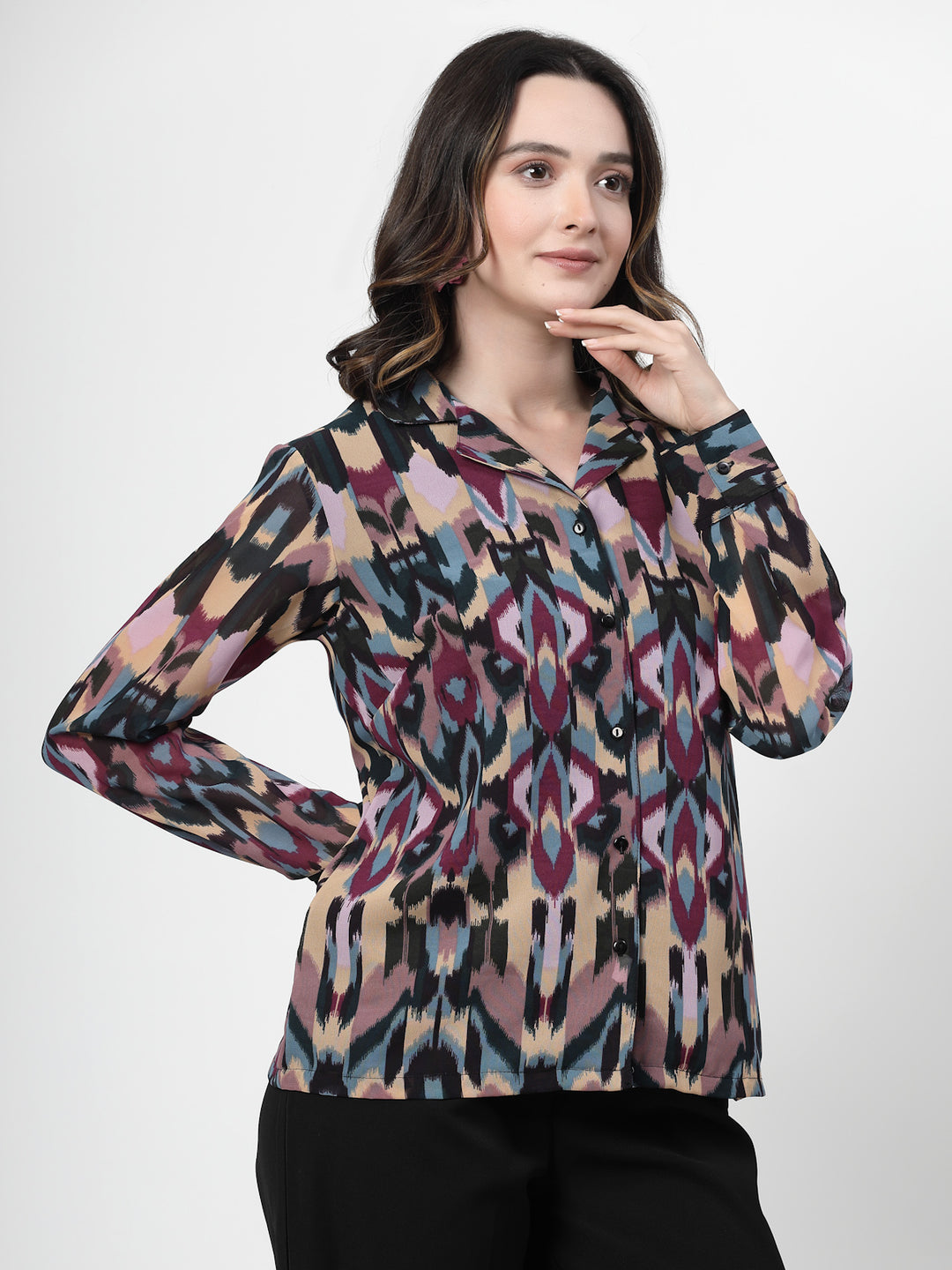 Women Opaque Printed Casual Shirt