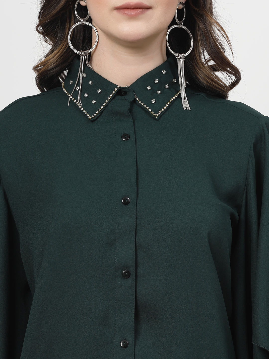 Shirt Collar Stone Works Shirt Style Top