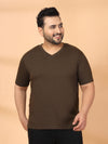 Plus Size Men V-Neck T-shirt