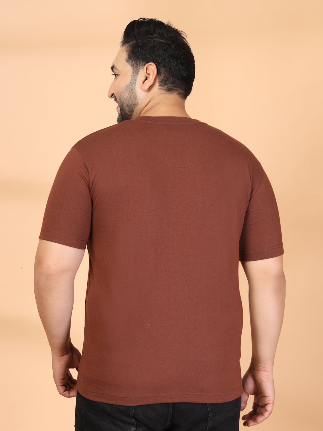 Plus Size Men V-Neck T-shirt