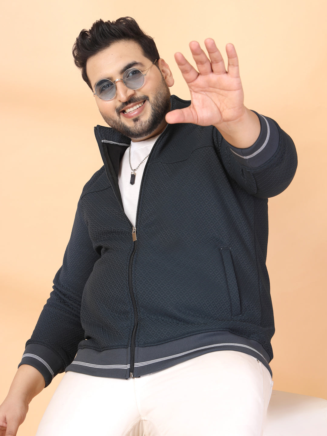 Plus Size Men Sporty Jacket