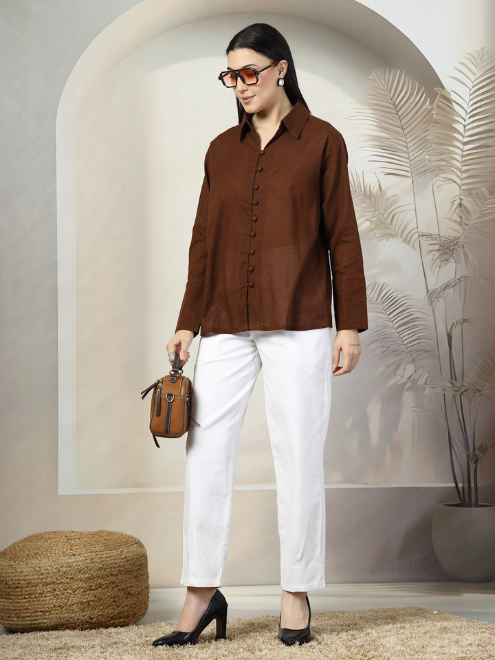 Women Standard Opaque Casual Shirt