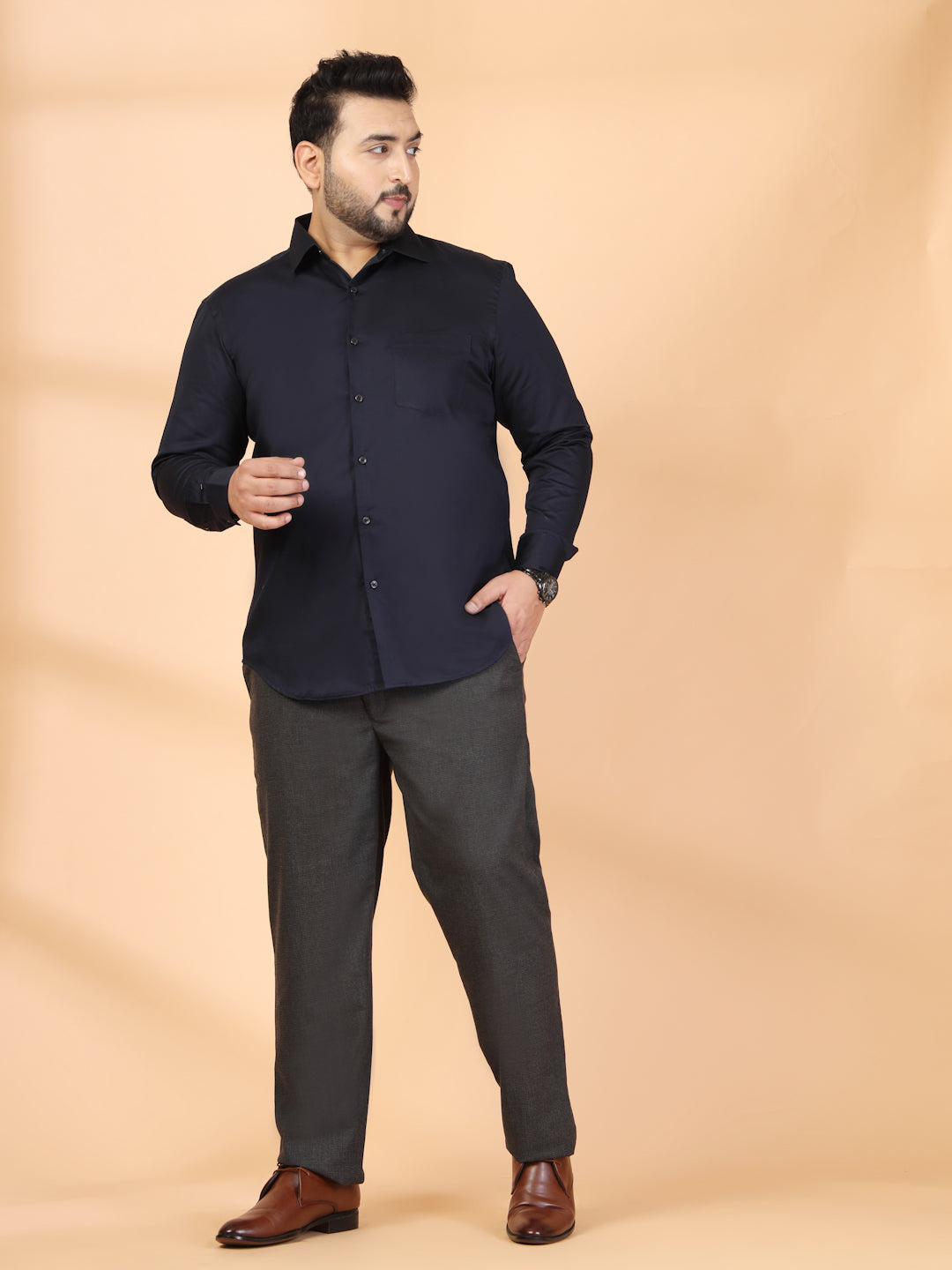 Plus Size Men Classic Formal Shirt