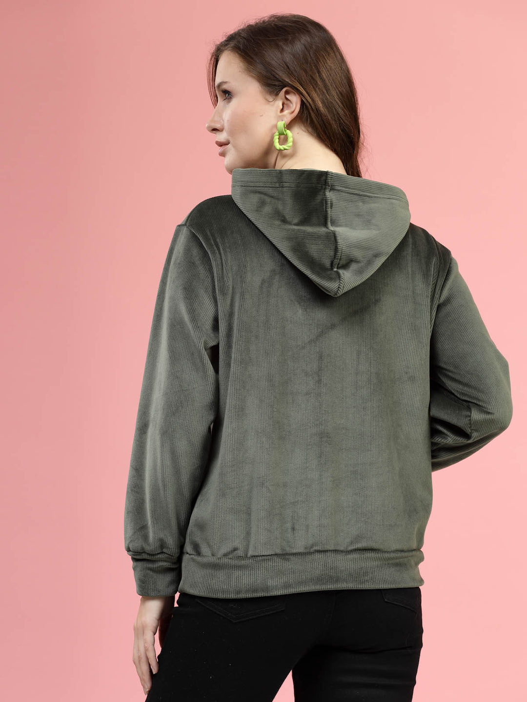 Hooded Long Sleeves Pullover Sweatshirt