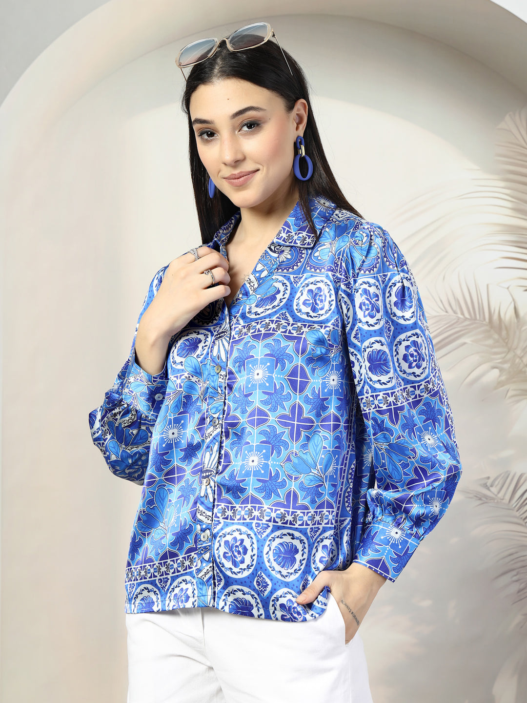 Women Standard Floral Opaque Printed Casual Shirt