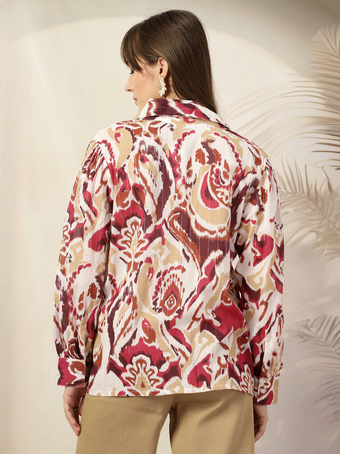 Women Floral Opaque Printed Casual Cotton Shirt