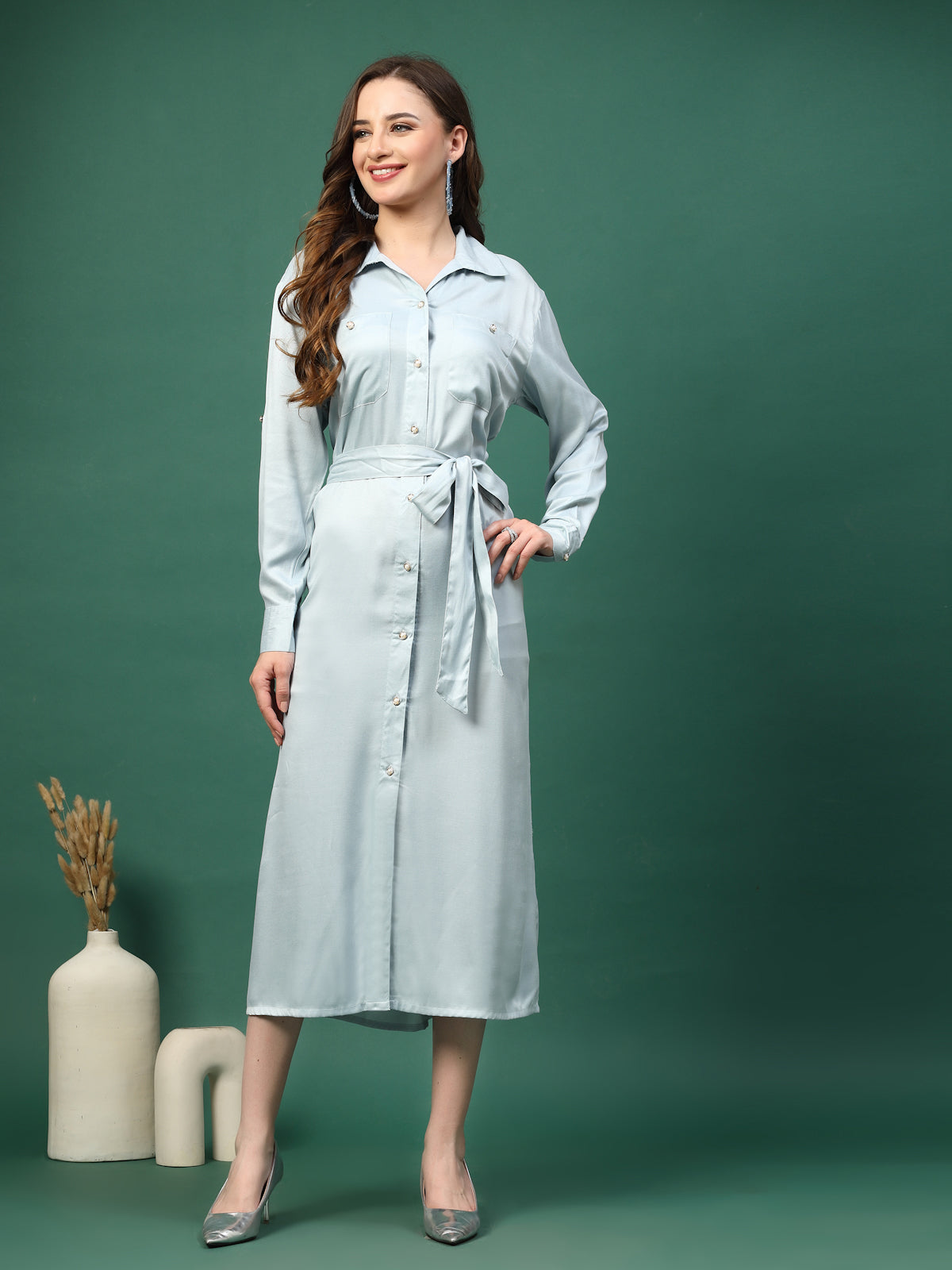 Shirt Midi Dress