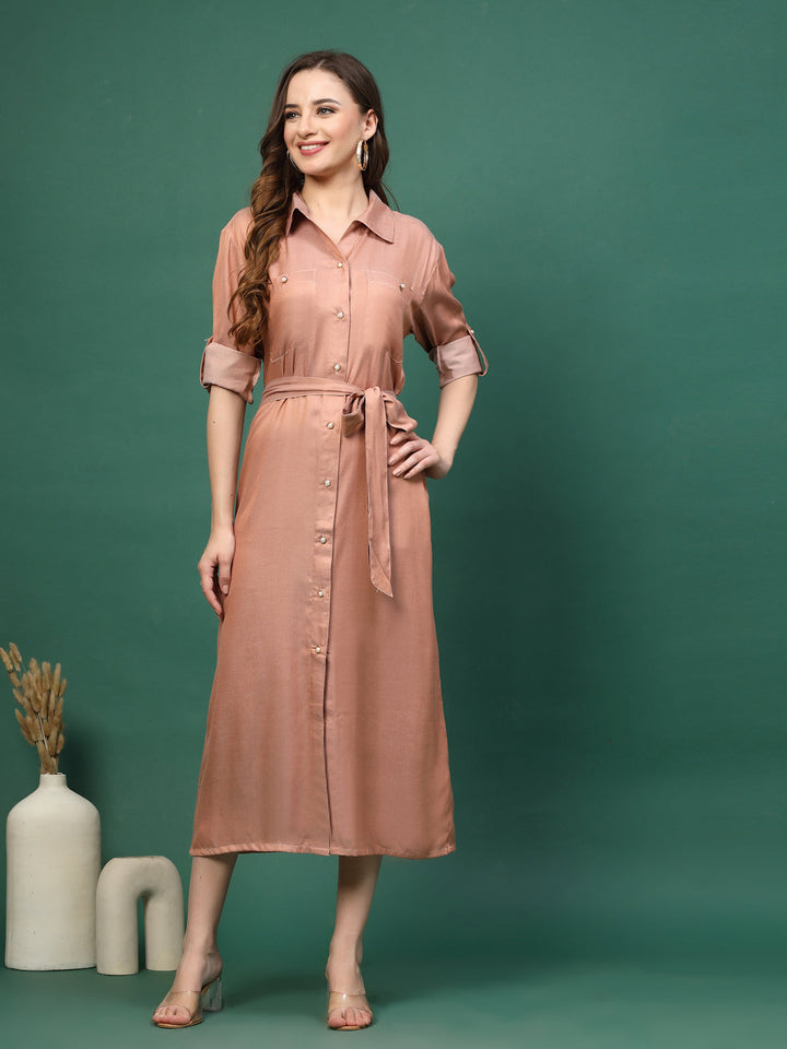 Shirt Midi Dress