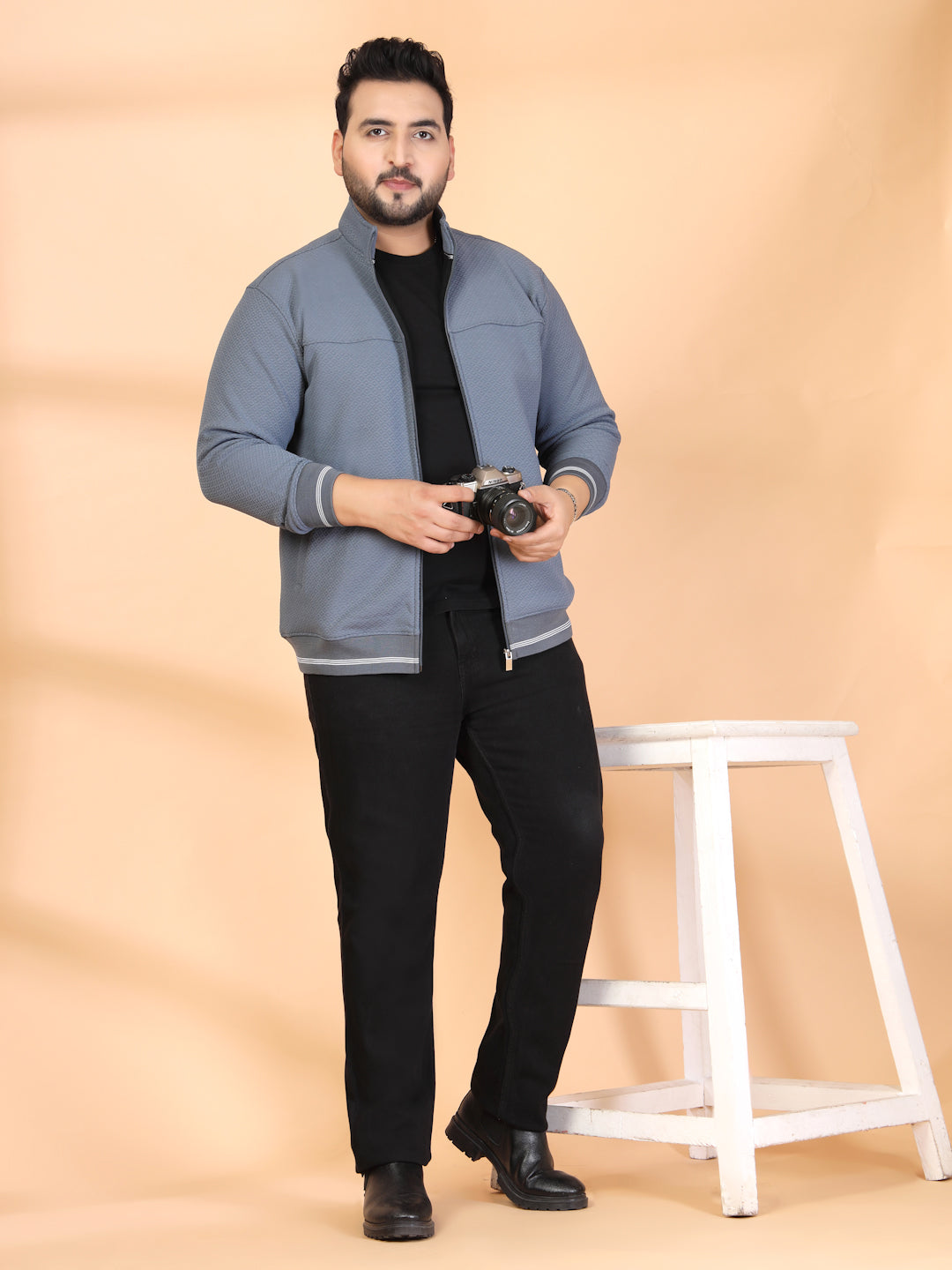 Plus Size Men Sporty Jacket